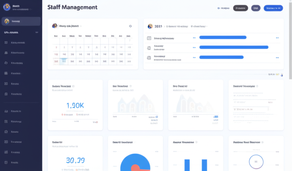 Staff management dashboard